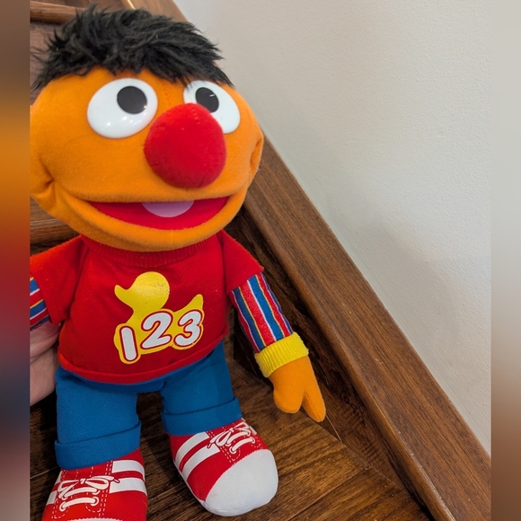 Sesame Street Ernie Plush Toy - Red and Orange - Picture 4 of 10